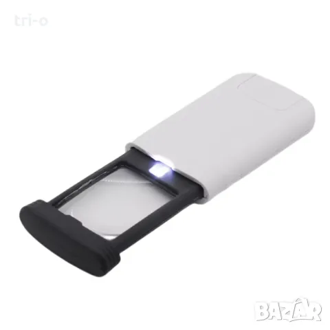 4X лупа сгъваема мини джобна лупа за бижута четене с LED осветление, снимка 7 - Други - 50321459