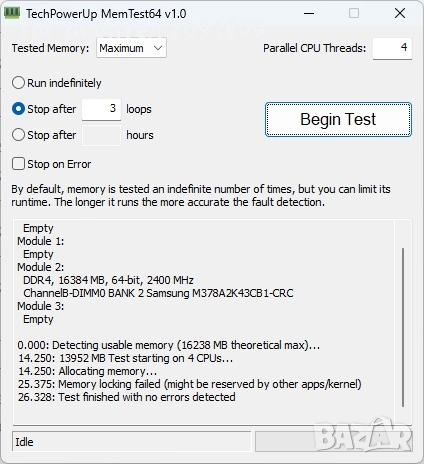 RAM Samsung 16Gb(1x16GB) DDR4 2400MHz, снимка 4 - RAM памет - 53653678
