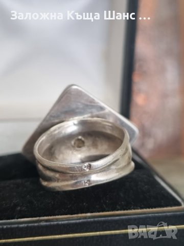 Дамски сребърен пръстен със седеф , снимка 8 - Пръстени - 41882367