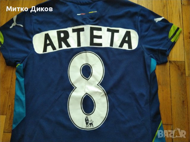 Арсенал Футболна тениска 2014-2015 трети екип маркова на Пума размер реален юноши Л-13-15г №8 Артета, снимка 9 - Футбол - 41713468