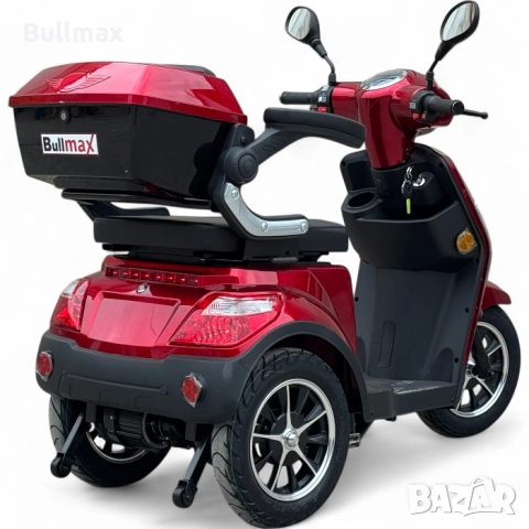 Електрическа триколка Fullmax R1, 1500W, 60V/20Ah, Сива, CE сертификат, снимка 4 - Инвалидни скутери - 52569943