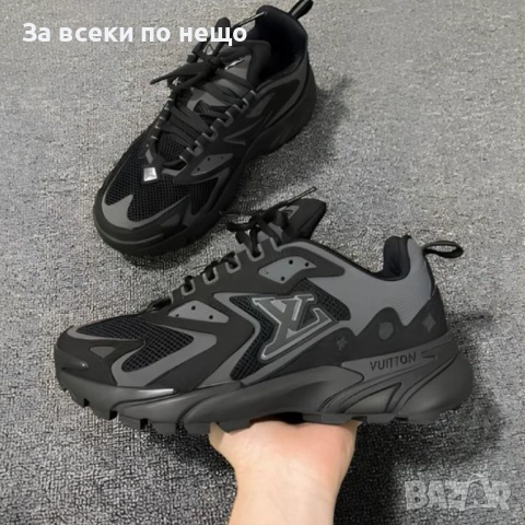 LV Runner Tatic Sneaker Мъжки Маратонки С Кутия👟Мъжки Спортни Обувки Черно Код S442, снимка 3 - Маратонки - 53802862