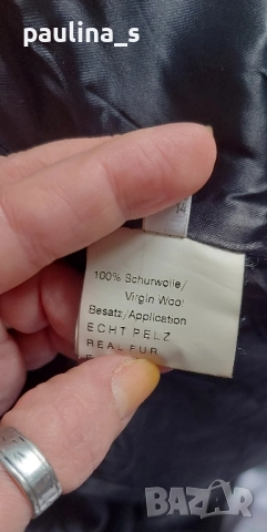 Винтидж аутлет / 2 бр. Вълнено палто с естествена кожа с косъм "Rue de Grenelle" и "Antoinette", снимка 16 - Палта, манта - 47980241
