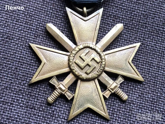 стар немски орден /медал/ - WEHRMACHT - WWII - ОРИГИНАЛ, снимка 2 - Антикварни и старинни предмети - 49662435