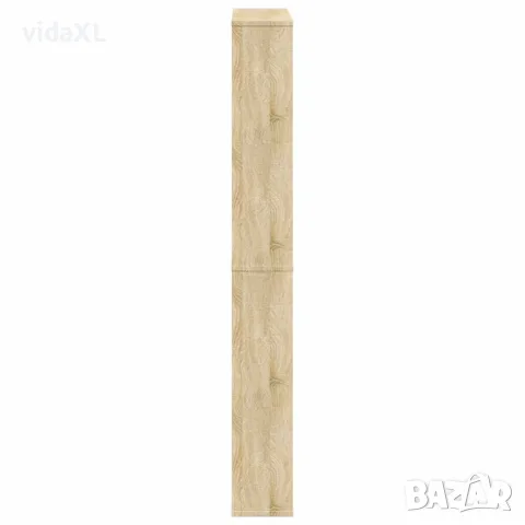 vidaXL Шкаф за обувки 4 нива с огледала, дъб, 63x17x134 cм, снимка 5 - Шкафове - 56146408