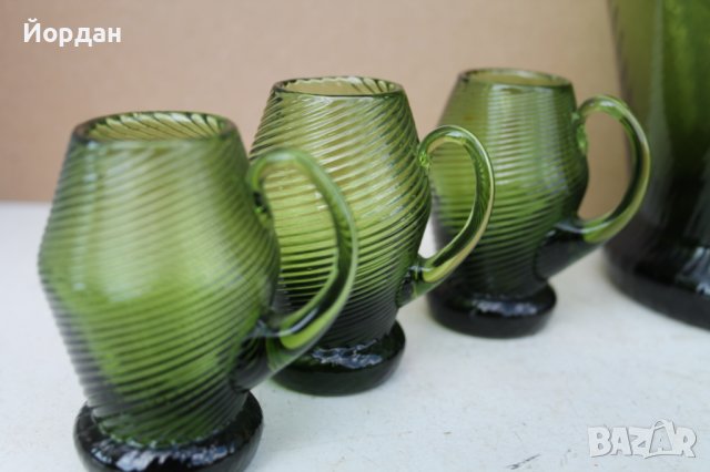 Стар сервиз за алкохол 1930 г., снимка 2 - Други ценни предмети - 40876859