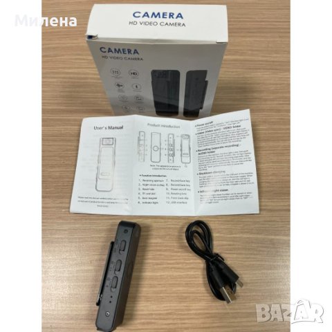 ✨CS08 BODY CAM 6016 - СКРИТА КАМЕРА ЗА РЕВЕР, снимка 9 - Камери - 41947135