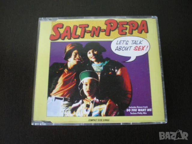 Salt-N-Pepa ‎– Let's Talk About Sex! 1991 CD, Single, снимка 1