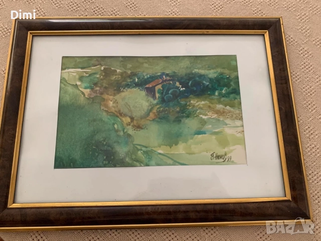 ПЕТЪР НЕНОВ акварел/пейзаж, снимка 5 - Картини - 52837872