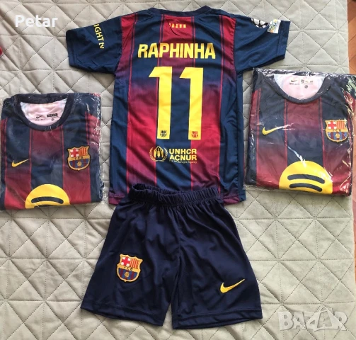 Детски Футболни Екипи на Барселона Ламин Ямал Lamine Yamal и Рафиня Raphinha Barcelona , снимка 4 - Футбол - 50851319