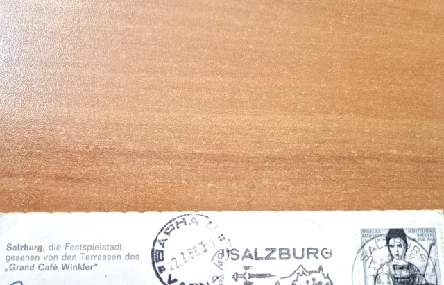 Пощенска картичка  Салсбург, снимка 2 - Филателия - 50378243