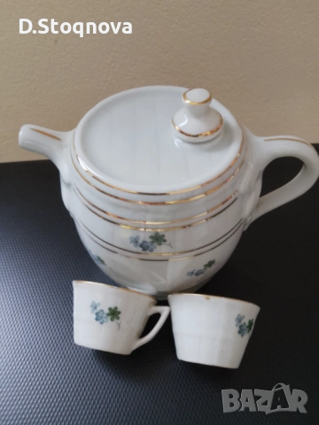 Порцеланов сервиз за ракия от Соца - Ретро - Винтидж , снимка 3 - Антикварни и старинни предмети - 53710196