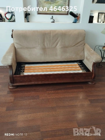 Диван и фотьойл от масив, снимка 3 - Дивани и мека мебел - 52877033