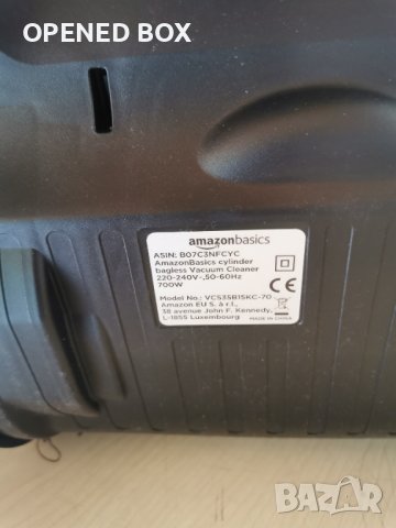 Цилиндрична прахосмукачка без торба AmazonBasics, 1,5 L, 700 W [енергиен клас A], снимка 6 - Прахосмукачки - 40950691