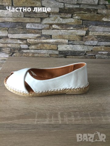 Ниски бели дамски летни обувки от естествена кожа 21188-3  / №36, снимка 2 - Дамски ежедневни обувки - 41558650