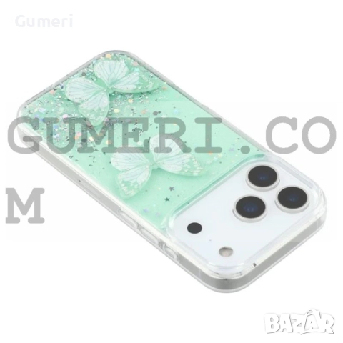 Apple iPhone 17 Pro Max  Силиконов Гръб с Пеперуди, снимка 11 - Калъфи, кейсове - 52177246