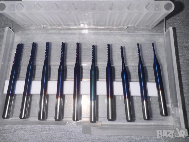 10бр фрези за CNC, PCB, SMT машини, снимка 3 - Други инструменти - 52250222