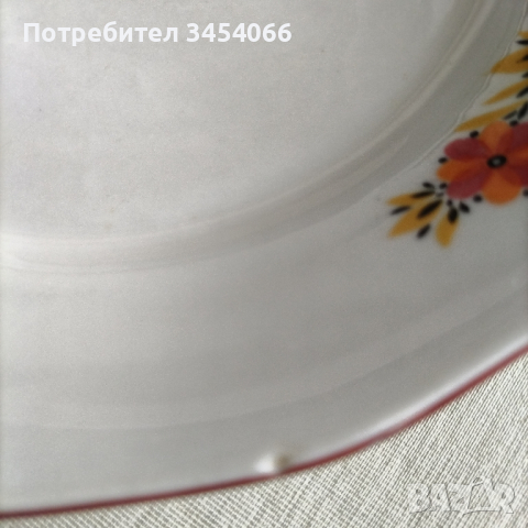 Порцеланови чинии - Майски венец., снимка 2 - Чинии - 44790862