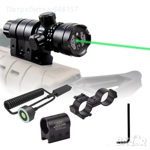 Зелен лазерен с батерия и USB зареждане - Прецизност и удобство в едно