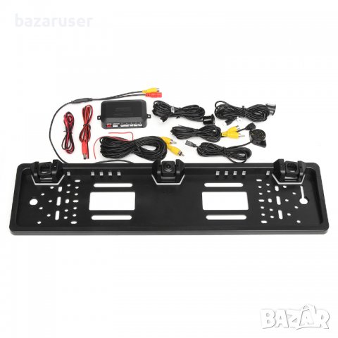 Поставка за регистрационен номер  с Камера+2 Датчика Парктроник-8961, снимка 6 - Аксесоари и консумативи - 39404527