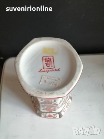 декоративен комплект стар японски порцелан с печат, снимка 7 - Антикварни и старинни предмети - 40591265