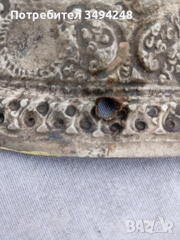 Посребрен старинен поднос , снимка 3 - Ресийвъри, усилватели, смесителни пултове - 47129380