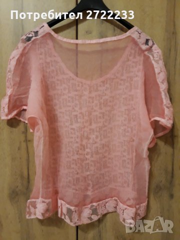Дамска блуза в нежно розов цвят, снимка 10 - Туники - 35723485