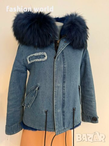 Зимно яке естествен косъм парка, снимка 6 - Якета - 35982097