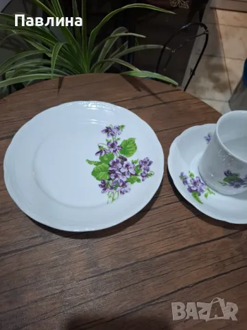 Тройни сетове баварски порцелан, снимка 5 - Чаши - 49889034