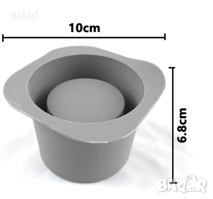 Широк кръг кръгла  кашпа саксия калъп силиконов молд форма гипс, снимка 2 - Форми - 41064387