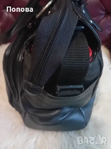 Уникална  голяма маркова чанта естествена кожа с подвижен органайзер , снимка 4 - Чанти - 50052471