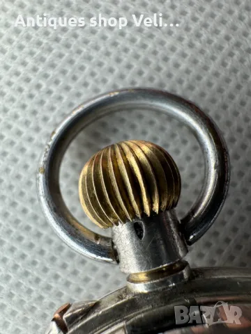 ‼УНИКАТ‼ Сребърен швейцарски  8 дневен джобен часовник HEBDOMAS №6925 , снимка 2 - Антикварни и старинни предмети - 50390099