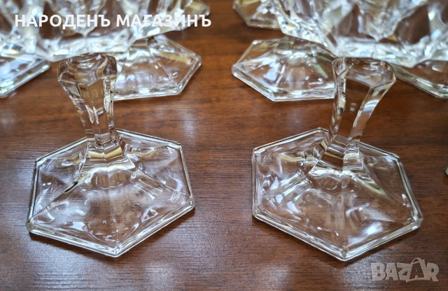 D'ARQUES - Френски кристал сервиз чаши кристални за десерти мелба сладолед шампанско 10 броя , снимка 11 - Други ценни предмети - 53701830