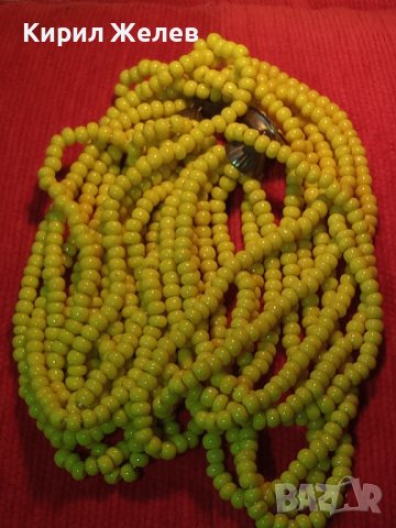 30-те ГОДИНИ АРТ ДЕКО МЪНИСТЕНО КОЛИЕ с БРОНЗОВА ЗАКОПЧАЛКА 8192, снимка 10 - Антикварни и старинни предмети - 29629170