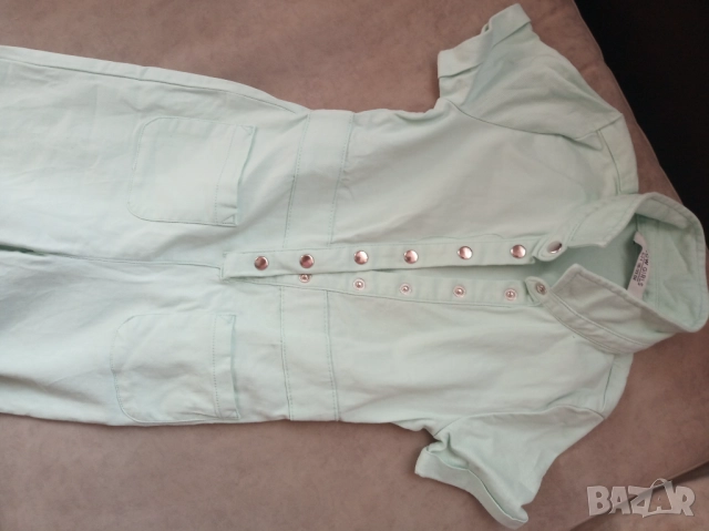 Детски гащеризон цвят мента 