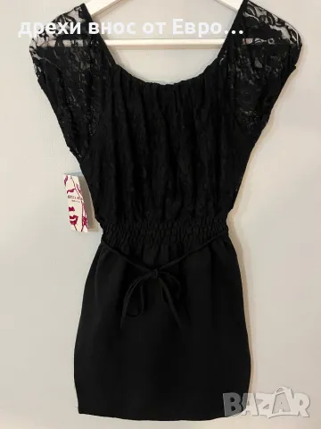 ARRITA MODA черна дамска рокля с дантела, снимка 5 - Рокли - 49498443