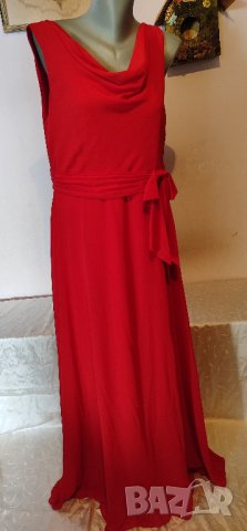 Официална дълга бална рокля р-р ХЛ, нова, със забележка, снимка 4 - Рокли - 40854167