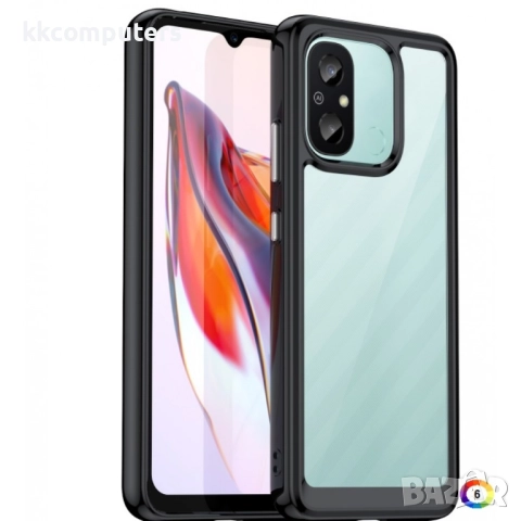 Xiaomi Redmi 12C / 11A Силиконов Калъф Transparent TPU и Протектор