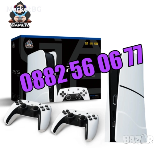Игрова конзола RS5, 45 000+ игри, Два безжични джойстика, 4K HD, телевизионна игра, снимка 2 - Други игри и конзоли - 52164413