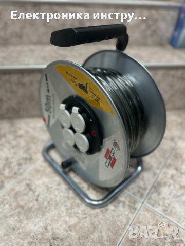 Ел.удължител Макара 50 метра с 4 гнезда- Kraft Royal, снимка 5 - Други инструменти - 44699034