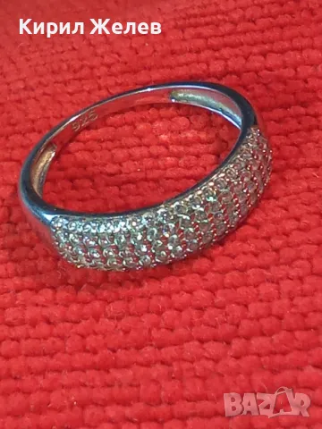 ЕЛЕГАНТЕН ФЕШЪН АРТ СКЪПОЦЕНЕН СРЕБЪРЕН ПРЪСТЕН РОДИРАНО СРЕБРО 925 ОБСИПАН с БЛЕСТЯЩИ ЦИРКОНИ 48878, снимка 15 - Пръстени - 49886319