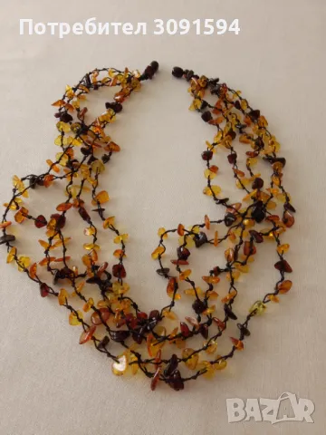 кехлибарено колие микс -22грама, снимка 3 - Антикварни и старинни предмети - 47788744