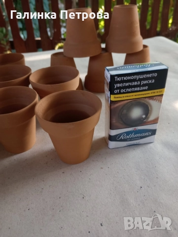 Керамични чашки,саксийки, снимка 5 - Декорация за дома - 51595875