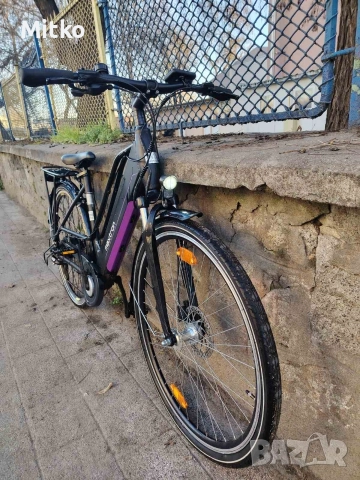 28 цола електрически алуминиев велосипед с 21 скорости усилени капли амортисьори предни като нов , снимка 8 - Велосипеди - 52818762