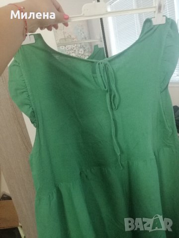 Зелена миди рокля, снимка 5 - Рокли - 41979029