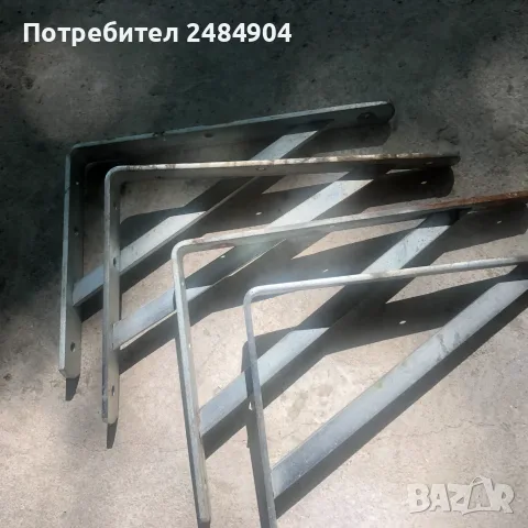 Конзола ъглова усилена с подпора, снимка 2 - Железария - 56005937