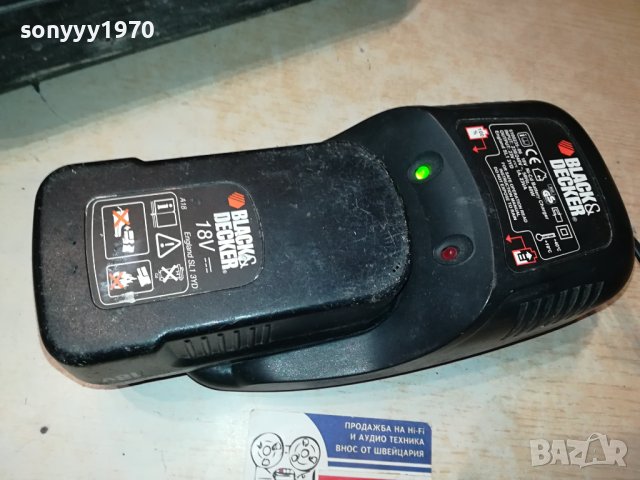 BLACK DECKER-CHARGER & BATTERY PACK 0907230826, снимка 4 - Винтоверти - 41492838