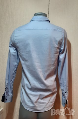 Мъжка риза H&M Slim Fit, снимка 2 - Ризи - 32384387