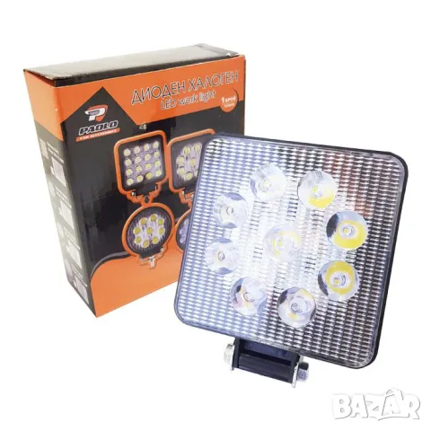 Квадратен LED прожектор 27 W за 12 V, снимка 2 - Аксесоари и консумативи - 55864224