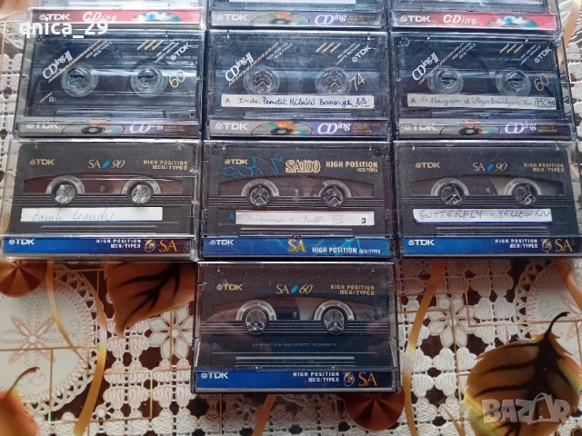 TDK лот 10 броя хромни аудио касети, снимка 3 - Декове - 53503710